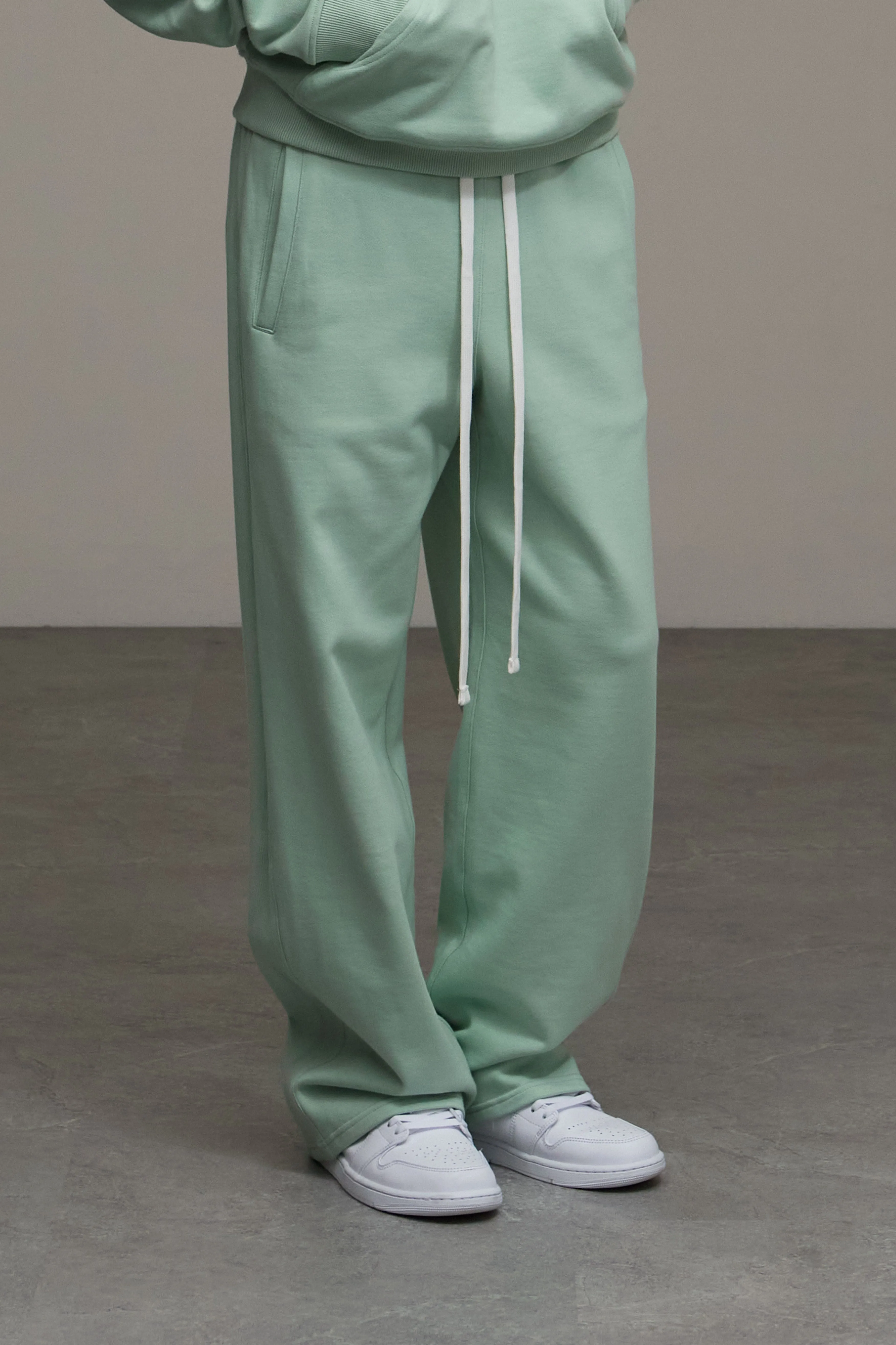 NEUTRALS Wide Sweatpants - Turquoise