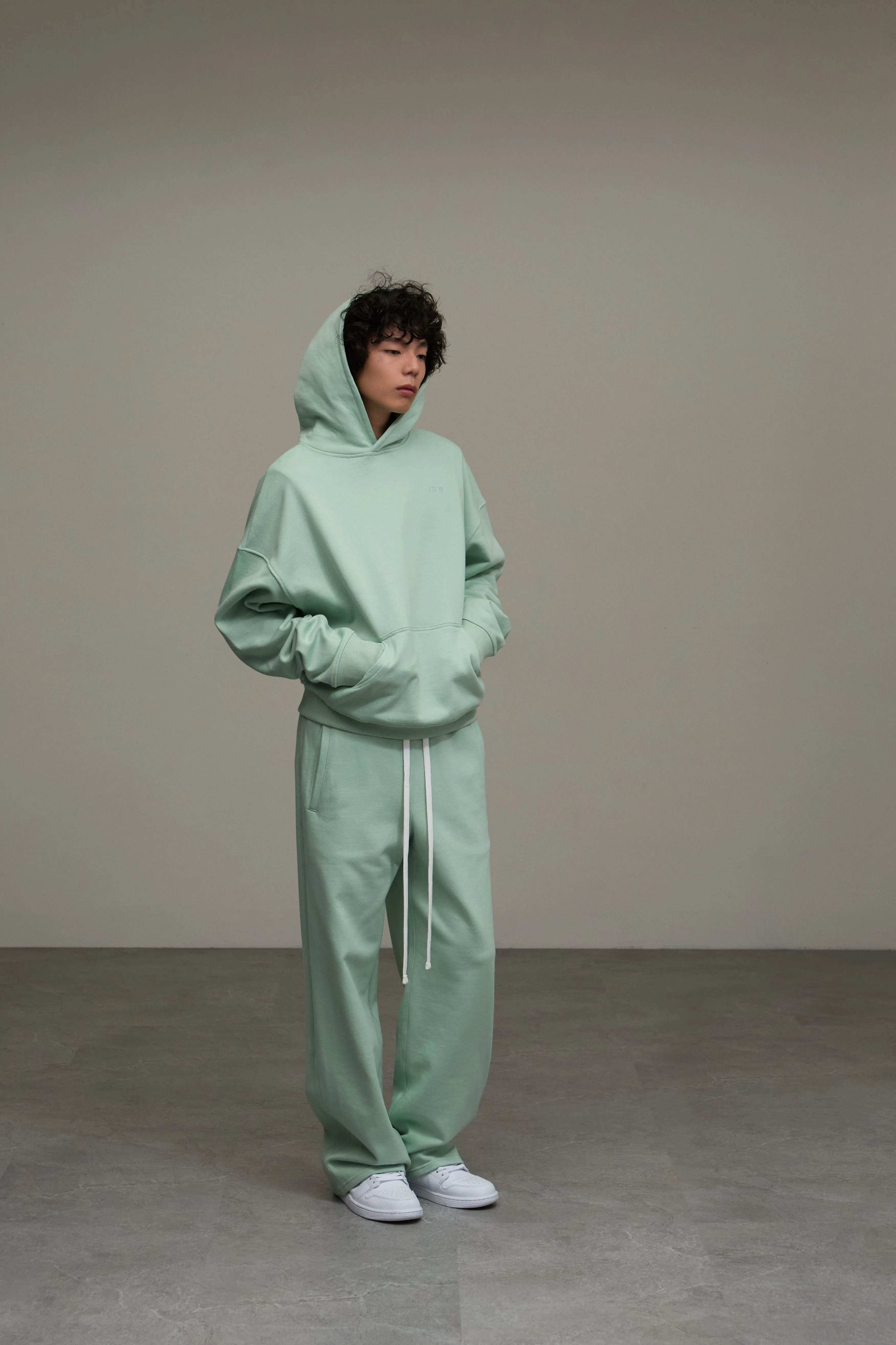 NEUTRALS Wide Sweatpants - Turquoise