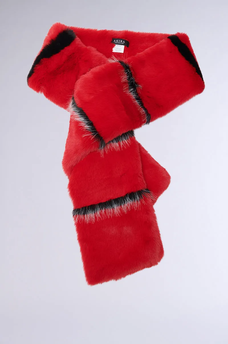 NEVER BUGGIN FAUX FUR SCARF