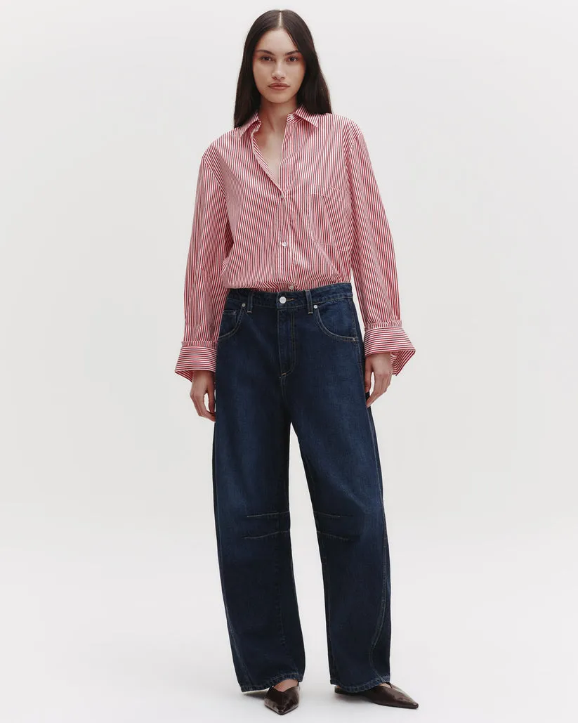 Next Morning Shirt in Red and White Stripe
