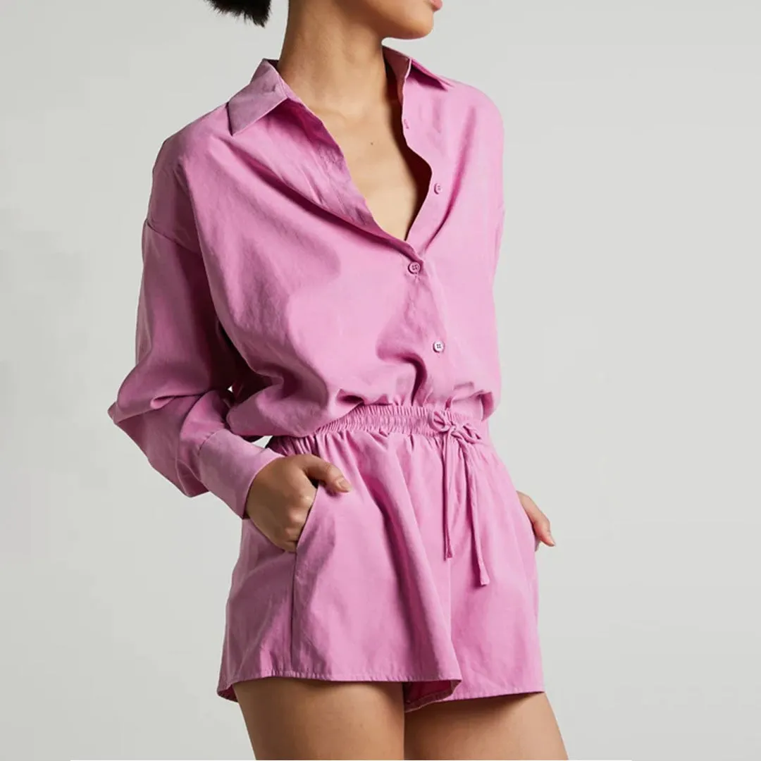 Niobe Relaxed Button Up Shirt Set