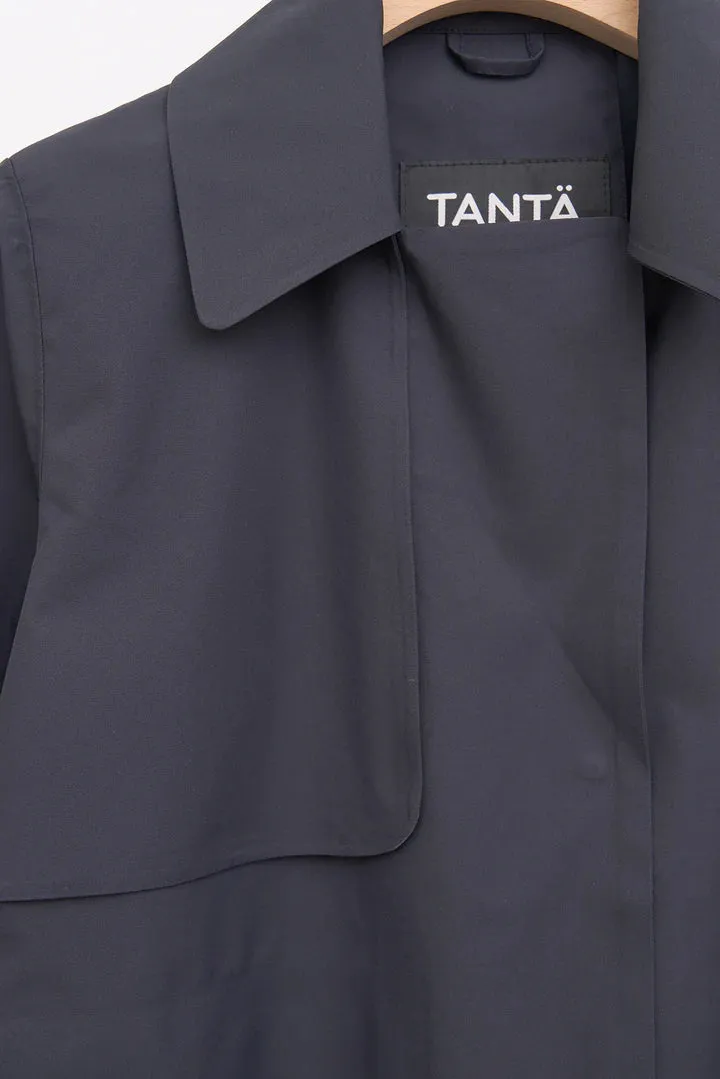 Niwl Short Trenchcoat - Dark Navy