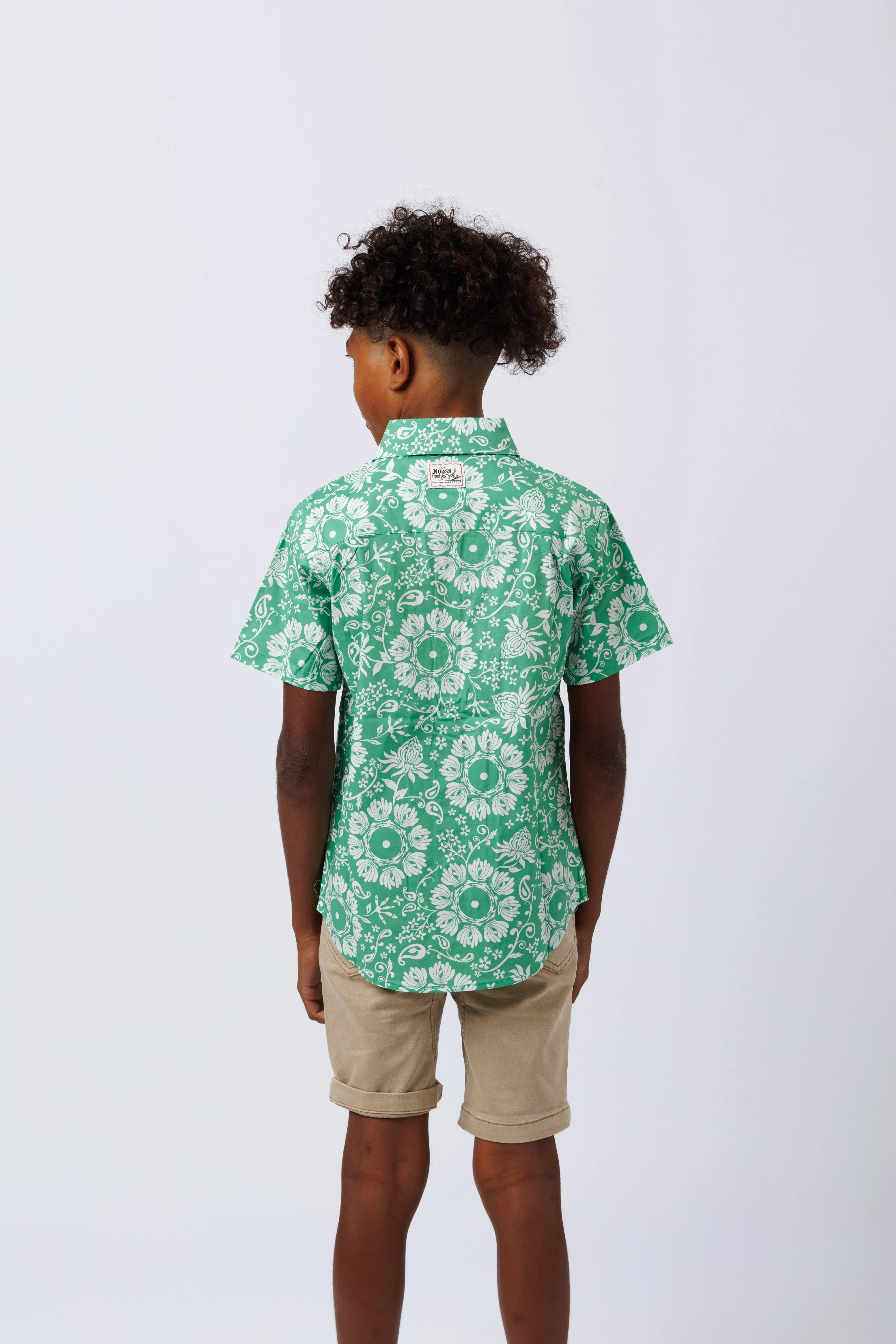 NL Kids Pareo Button up shirt Green