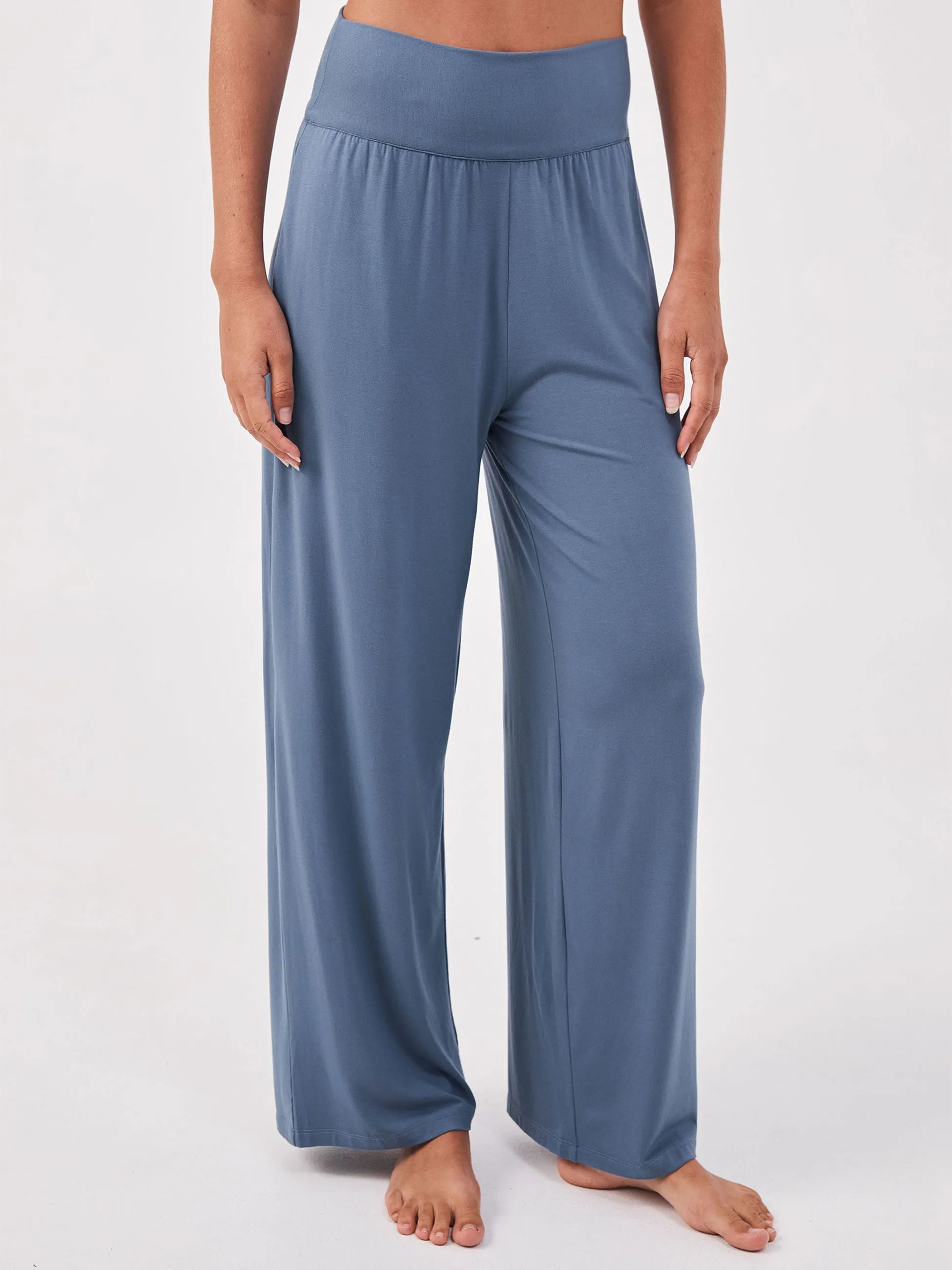 Nomad Modal Wide Leg Pant - China Blue