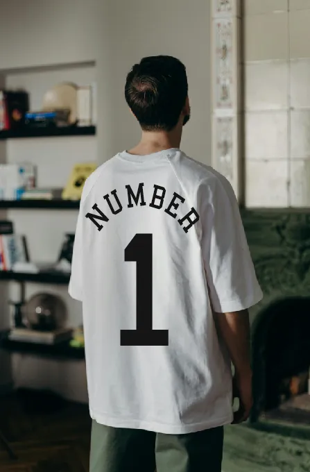Number 1 T-Shirt – Oversized Back Print T-shirt l Hoodie l Pants