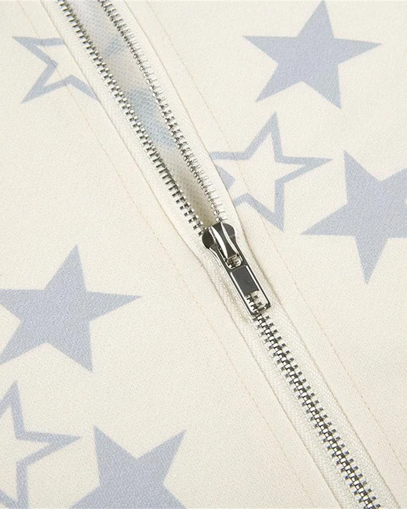 Obscura Starry Oversized Zip Hoodie