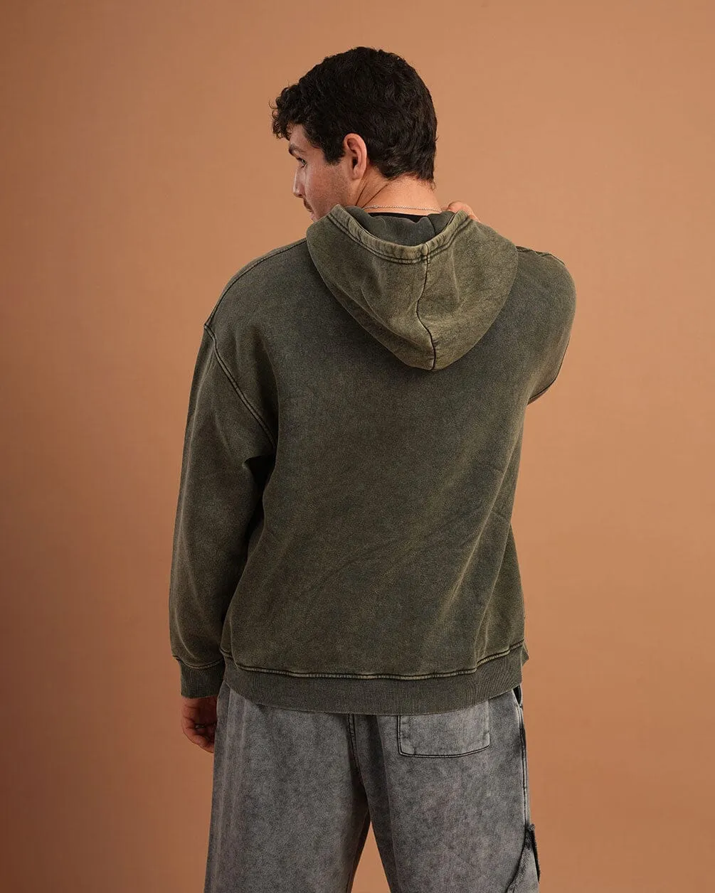 Olive IYS Washed Hoodie