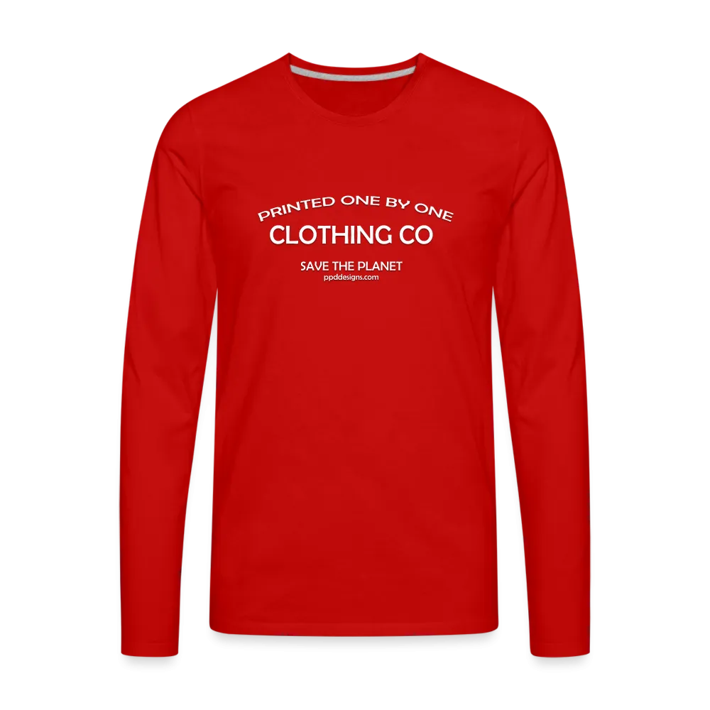 One by One Men's or Unisex Premium Long Sleeve T-Shirt up to 3 XL