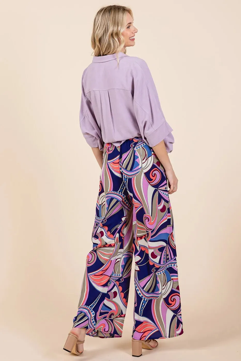 Out of This World Wide Leg Pants in Cobalt