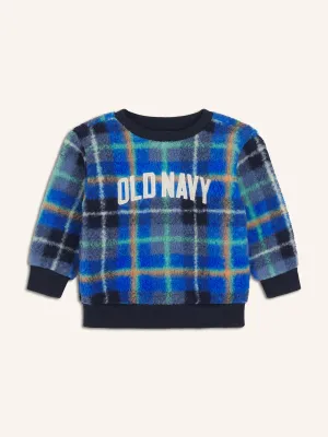 Oversized Crew-Neck Logo-Graphic Sweatshirt for Toddler Boys