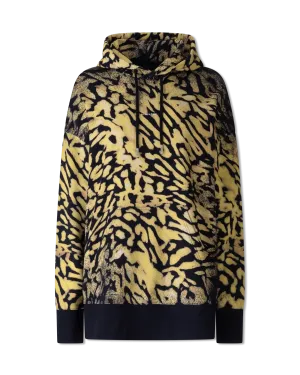Oversized Leopard Printed Hoodie