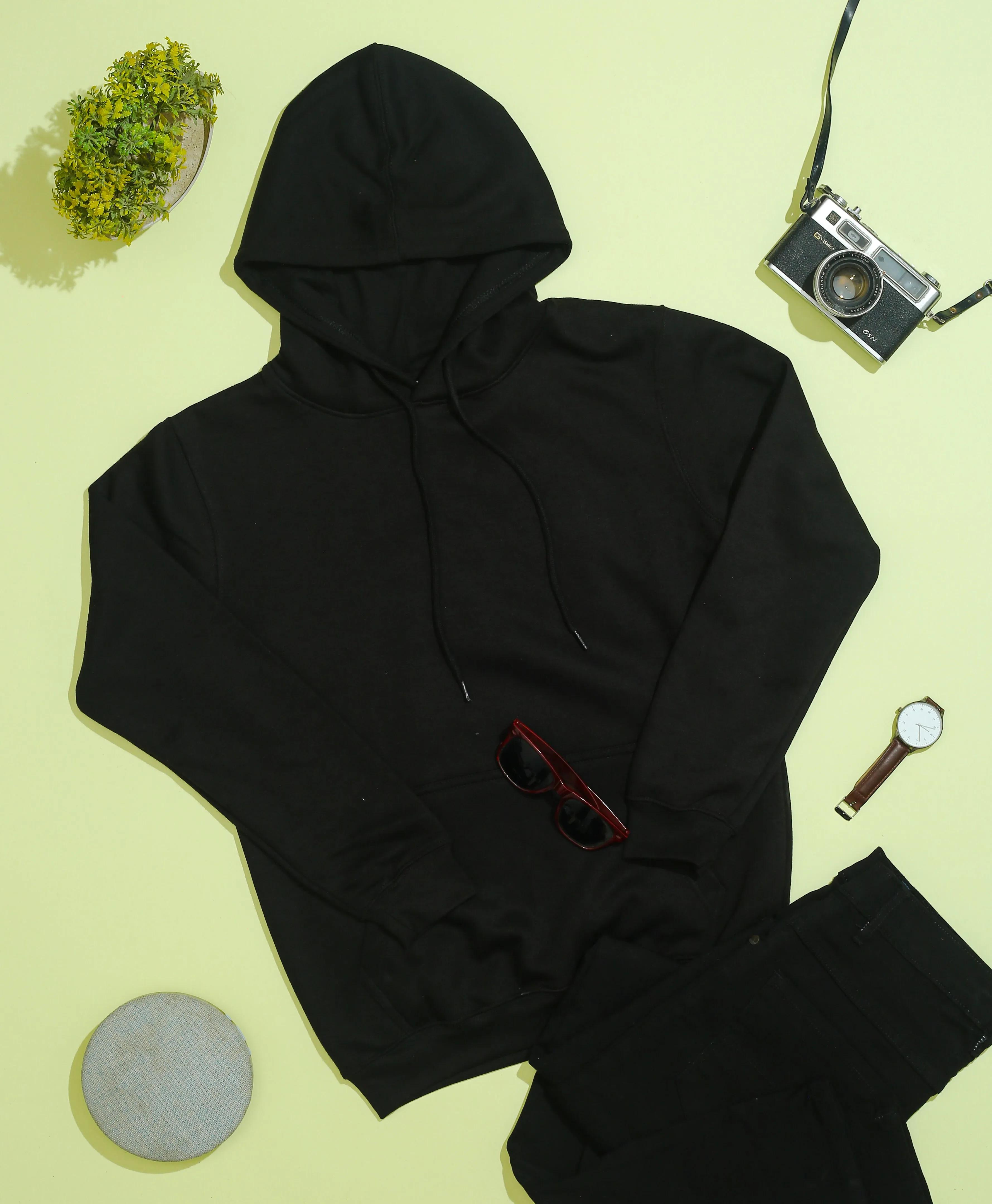 Pack Of 3 Plain Hoodies