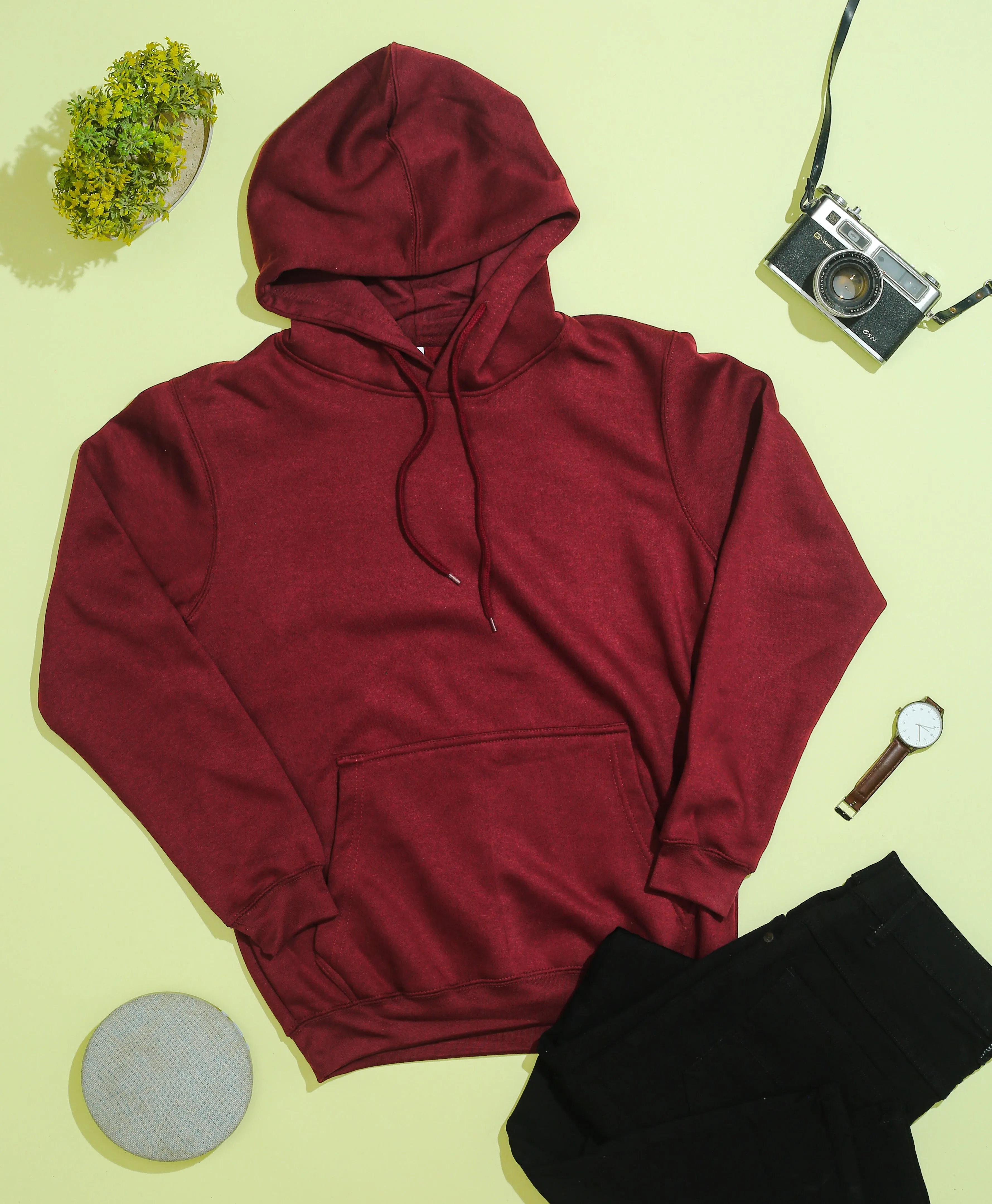 Pack Of 4 Plain Hoodies