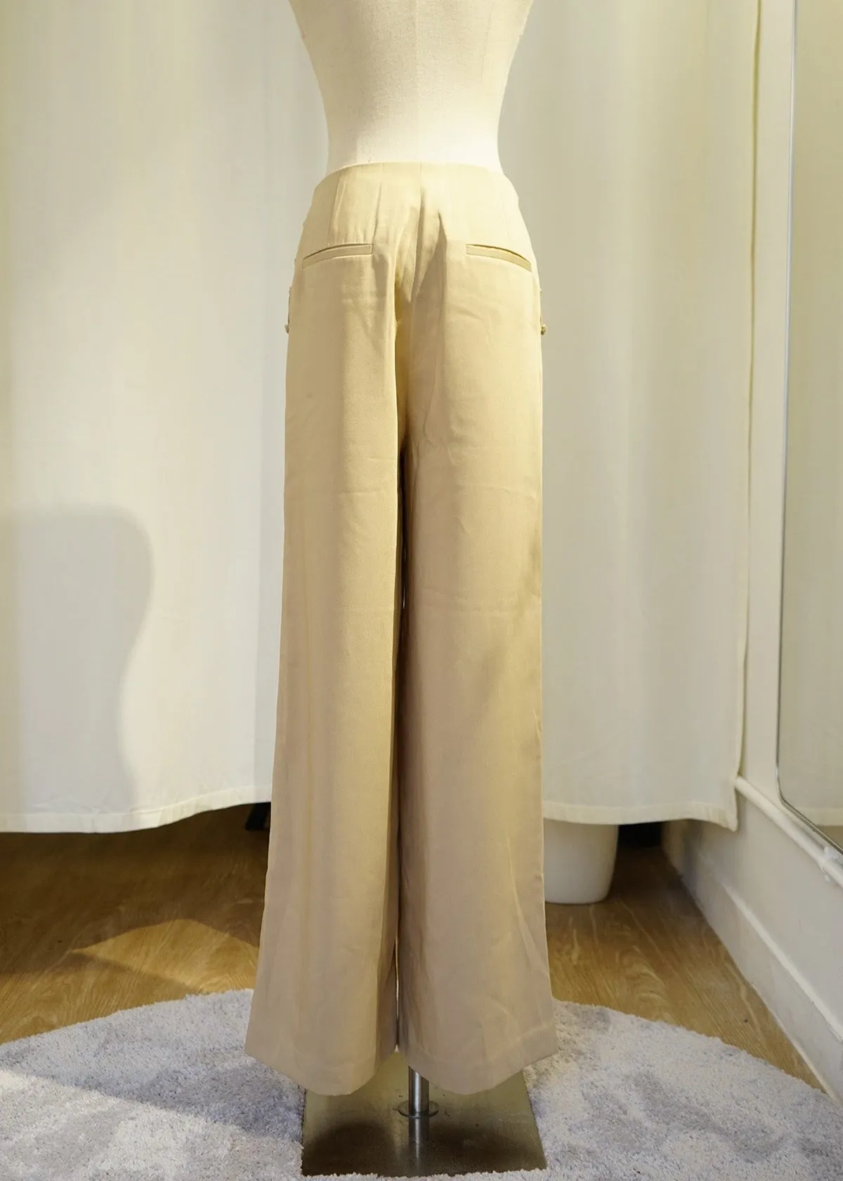Pankou Wide Leg Pants (Khaki)