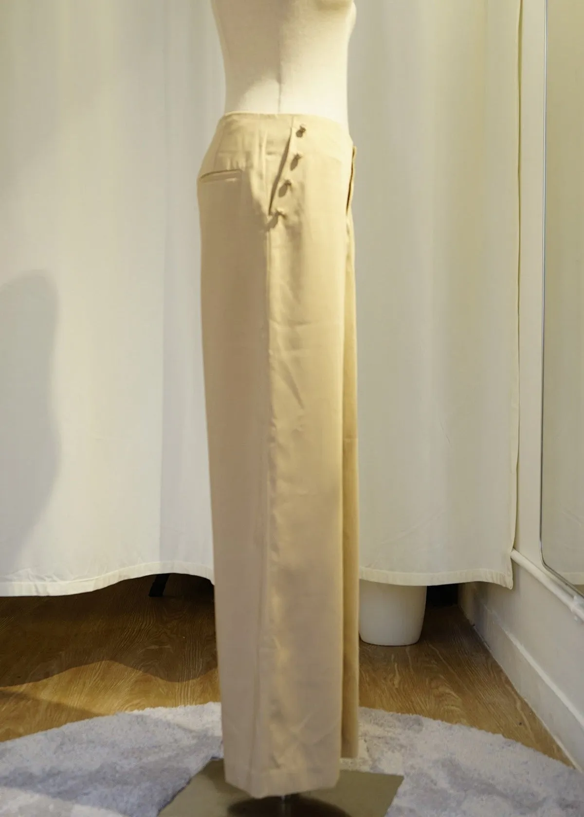 Pankou Wide Leg Pants (Khaki)