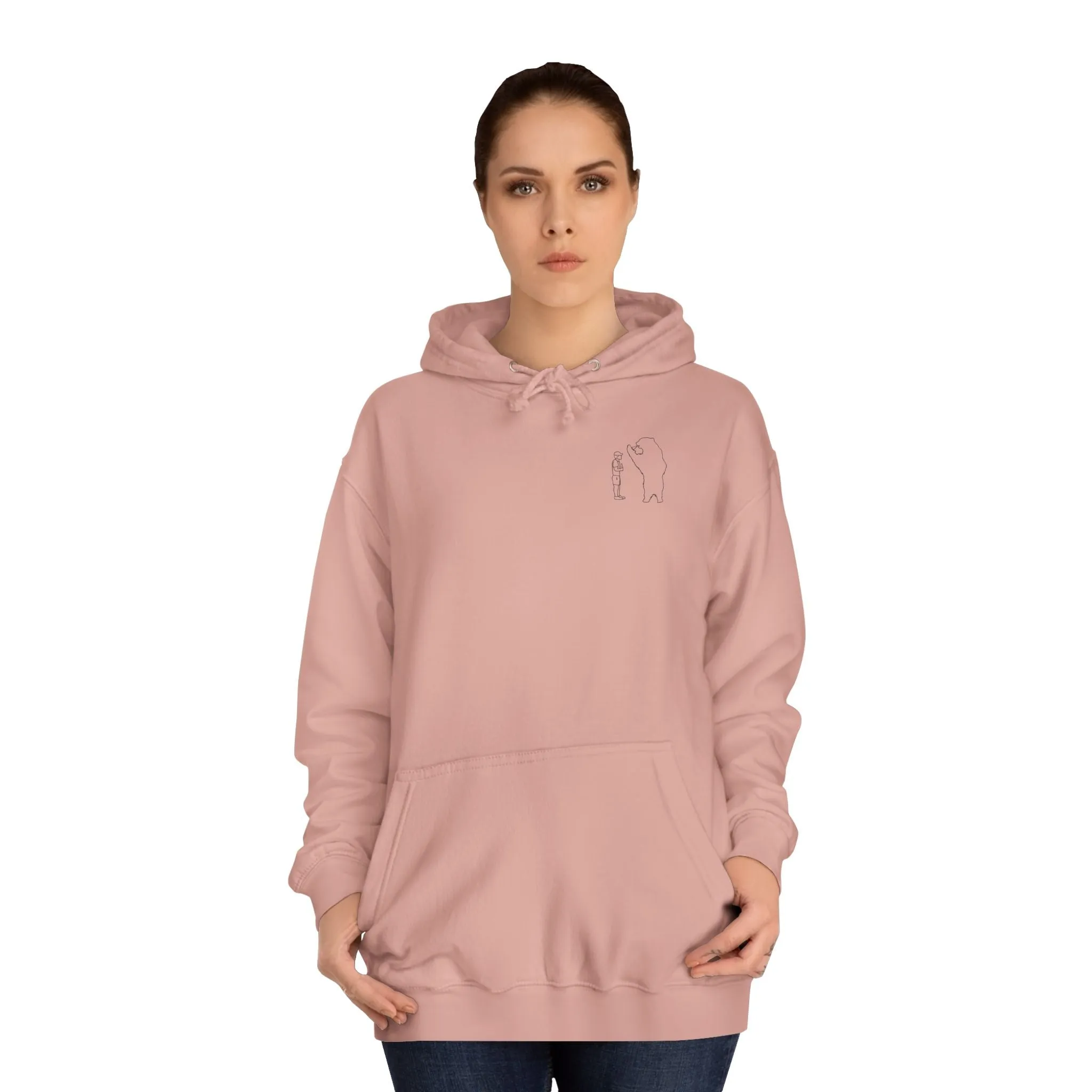 Papa Bear Grizzly Bear Lake Wyoming - Medium Weight Hoodie