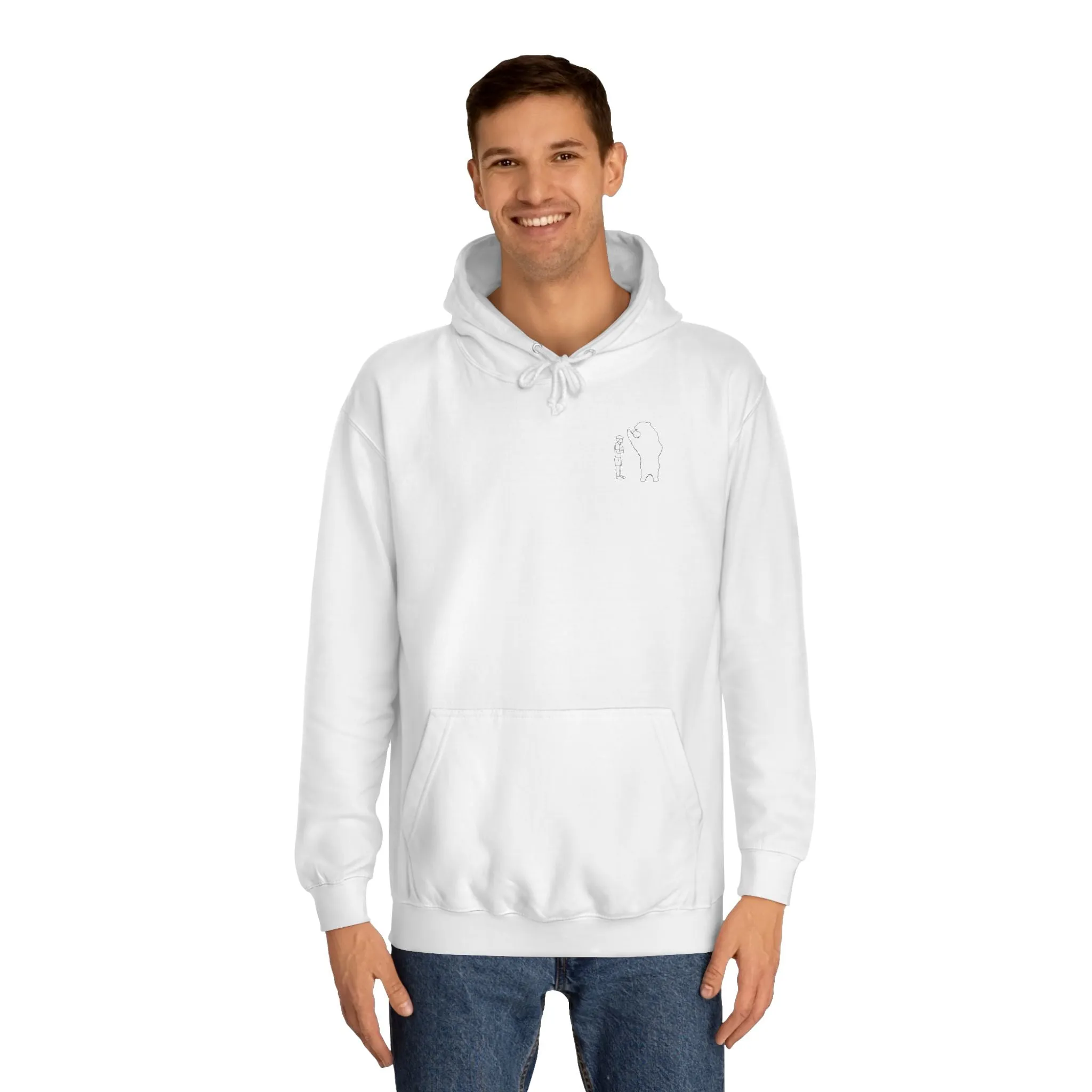 Papa Bear Grizzly Bear Lake Wyoming - Medium Weight Hoodie