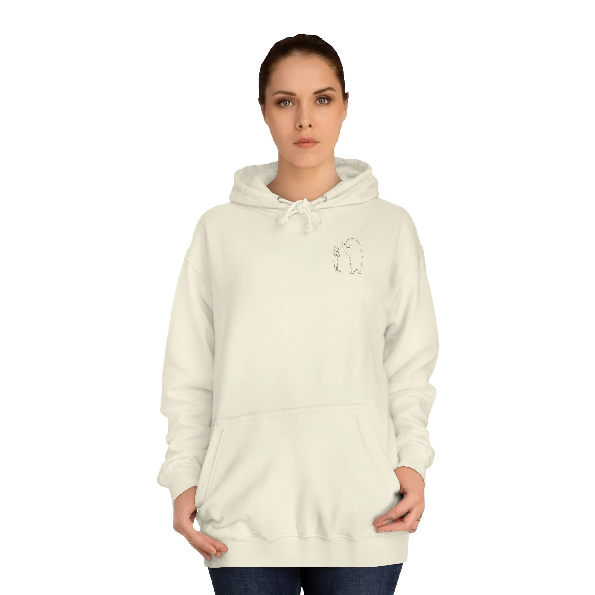 Papa Bear Grizzly Bear Lake Wyoming - Medium Weight Hoodie