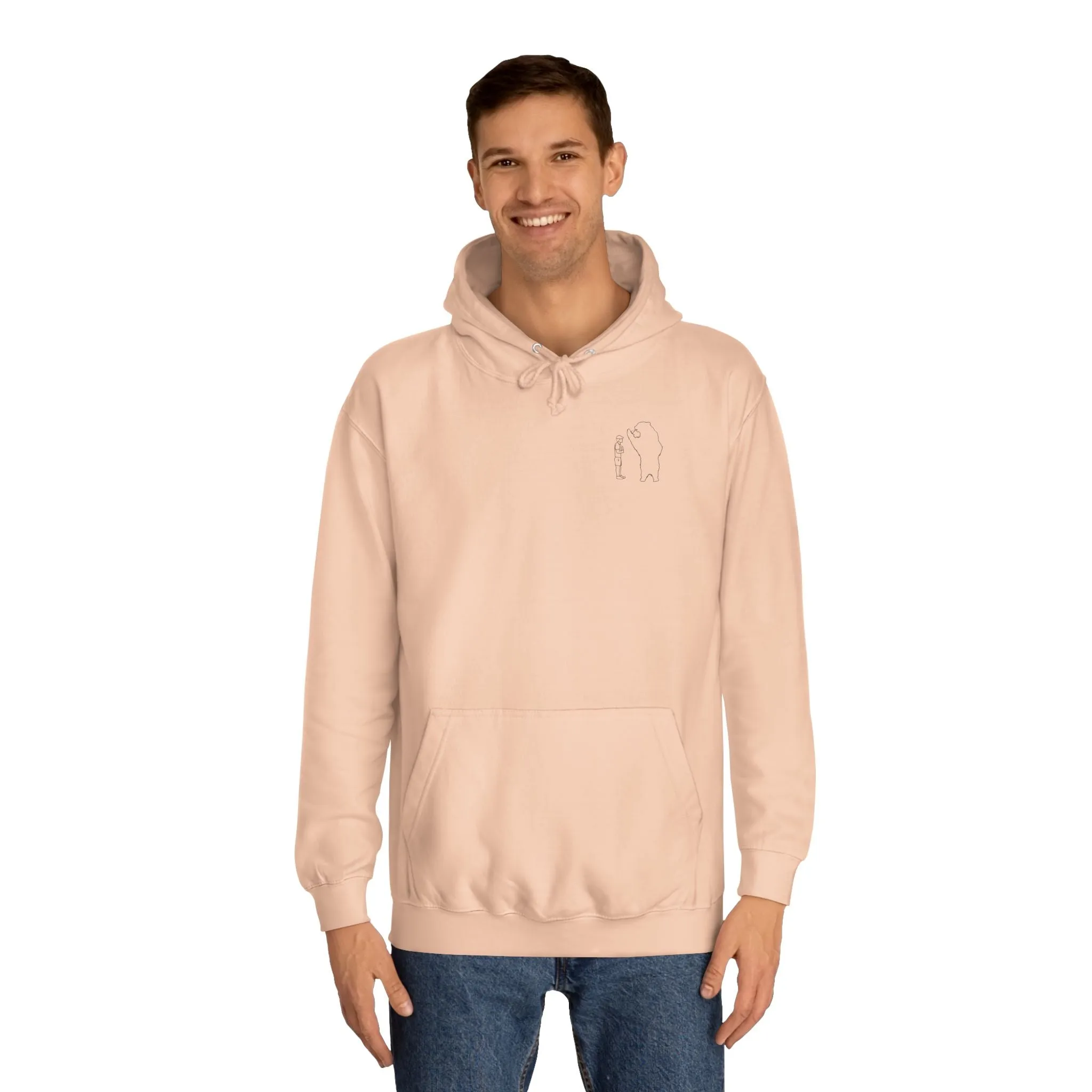 Papa Bear Grizzly Bear Lake Wyoming - Medium Weight Hoodie