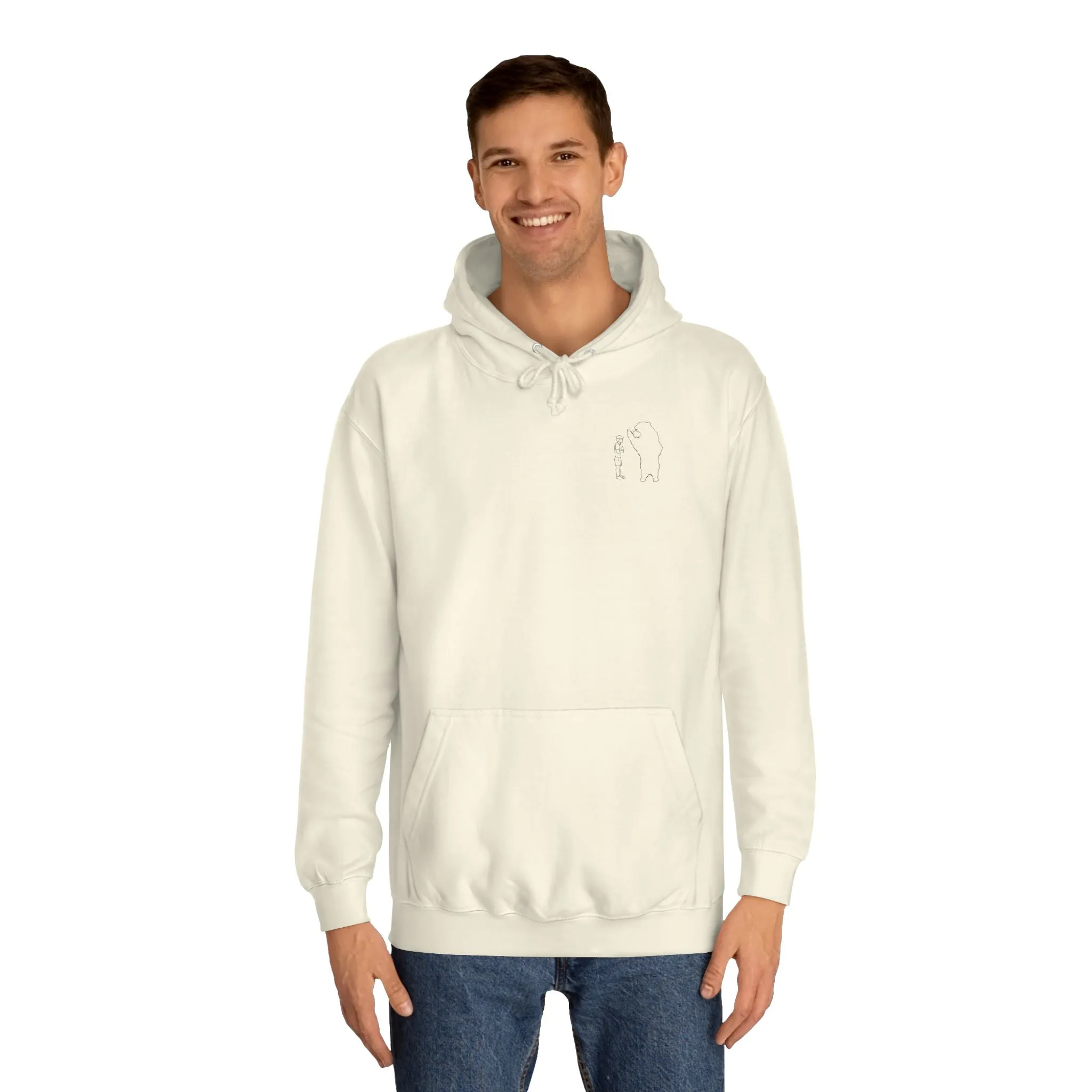 Papa Bear Grizzly Bear Lake Wyoming - Medium Weight Hoodie