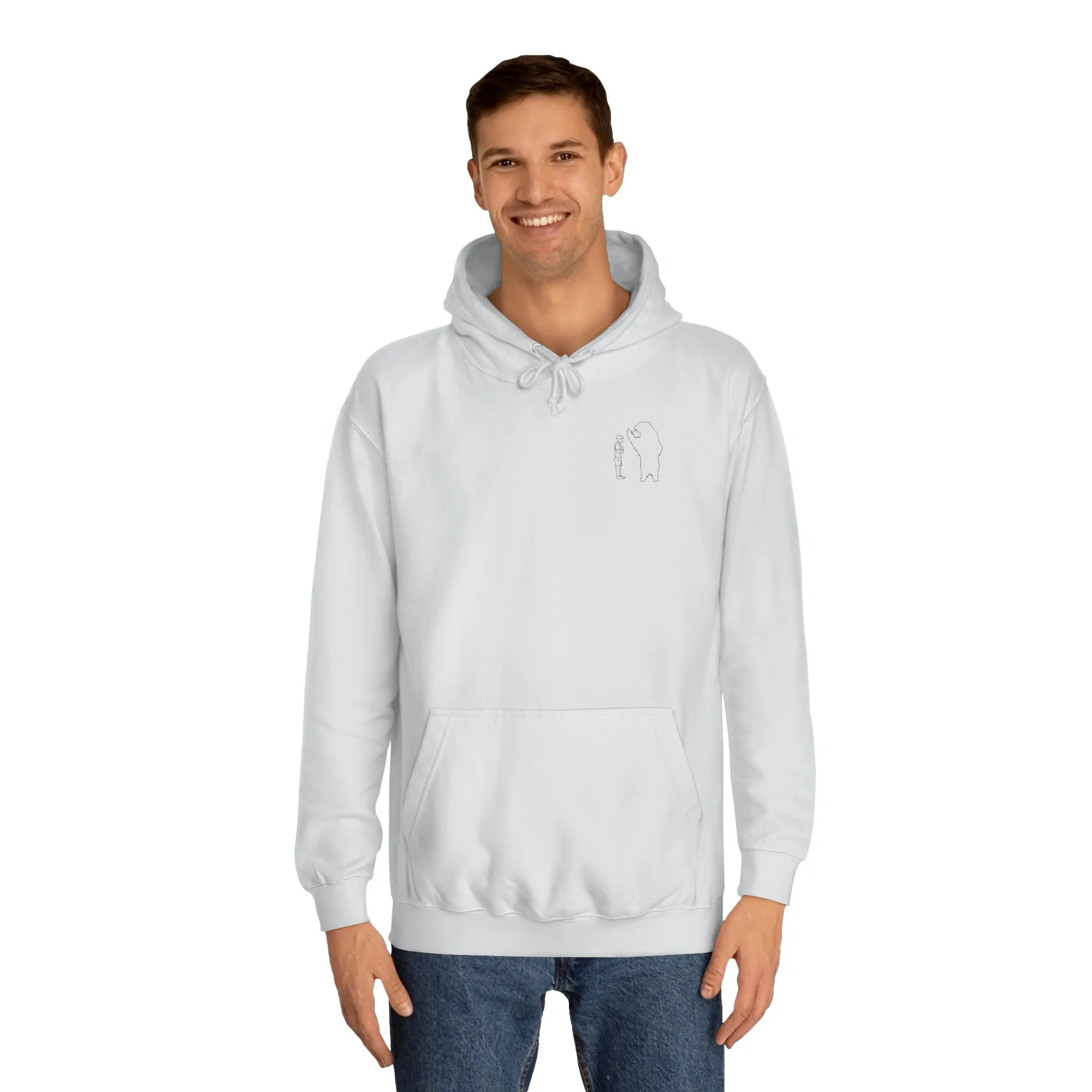 Papa Bear Grizzly Bear Lake Wyoming - Medium Weight Hoodie