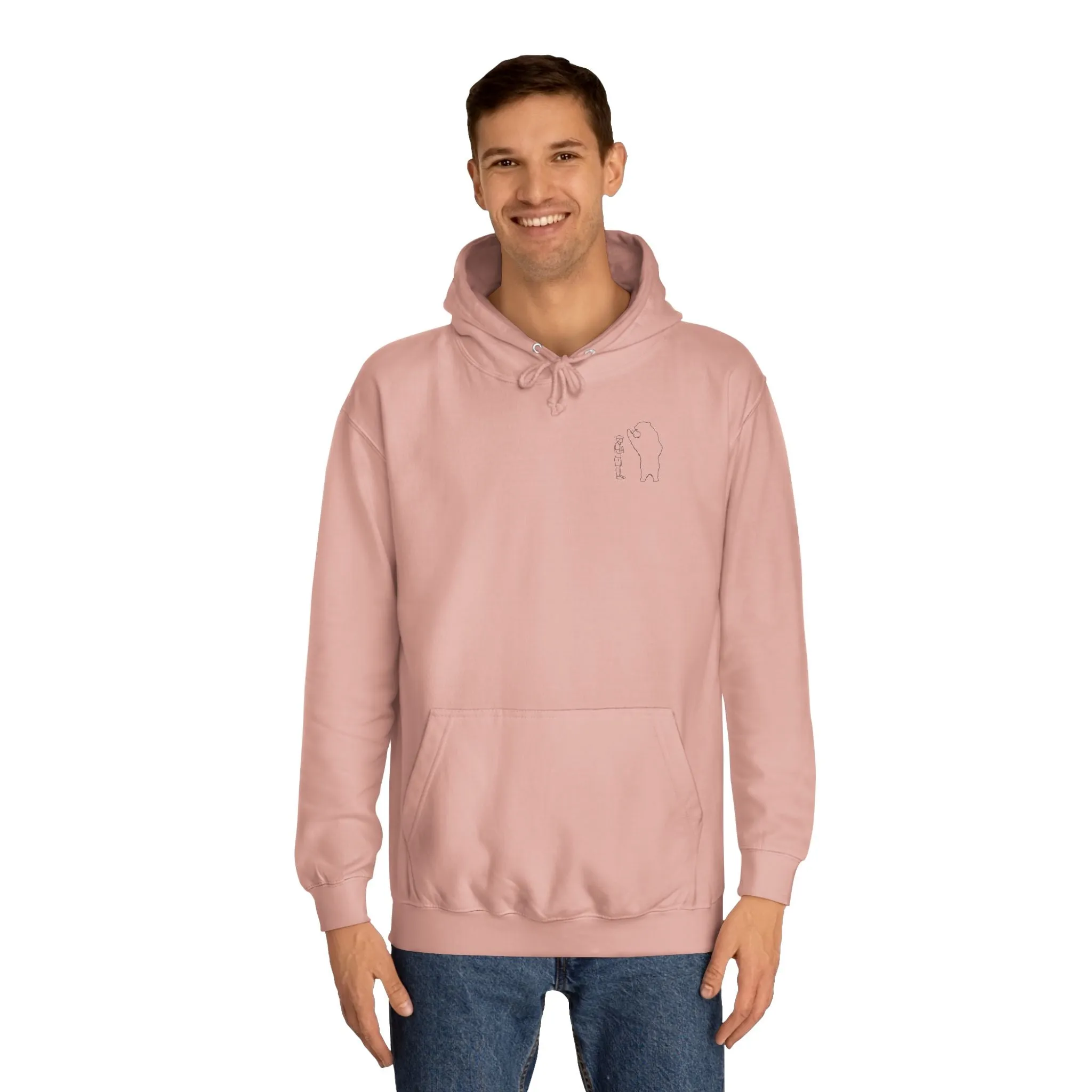 Papa Bear Grizzly Bear Lake Wyoming - Medium Weight Hoodie