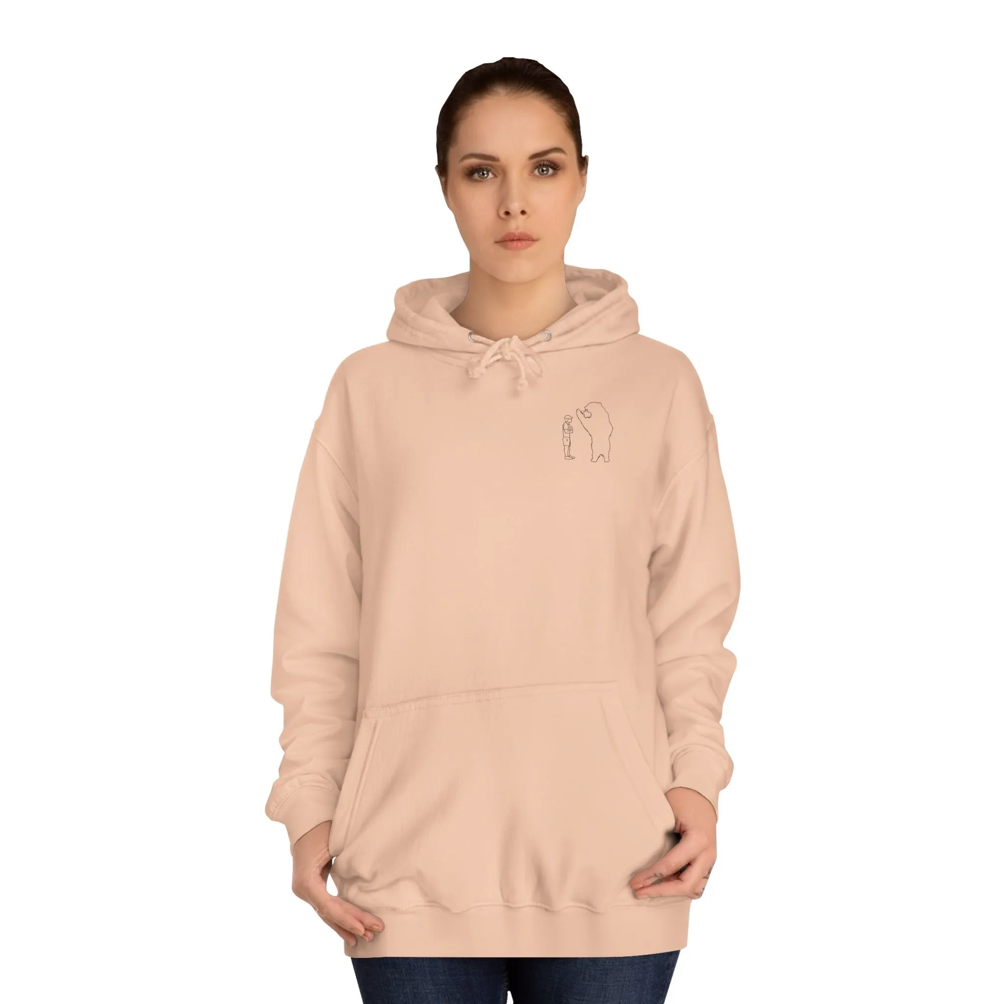 Papa Bear Grizzly Bear Lake Wyoming - Medium Weight Hoodie