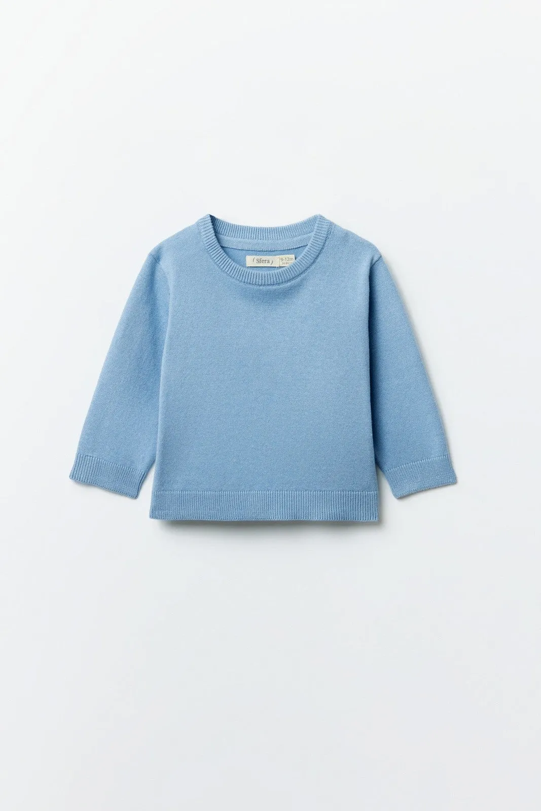 Plain basic sweater - Blue