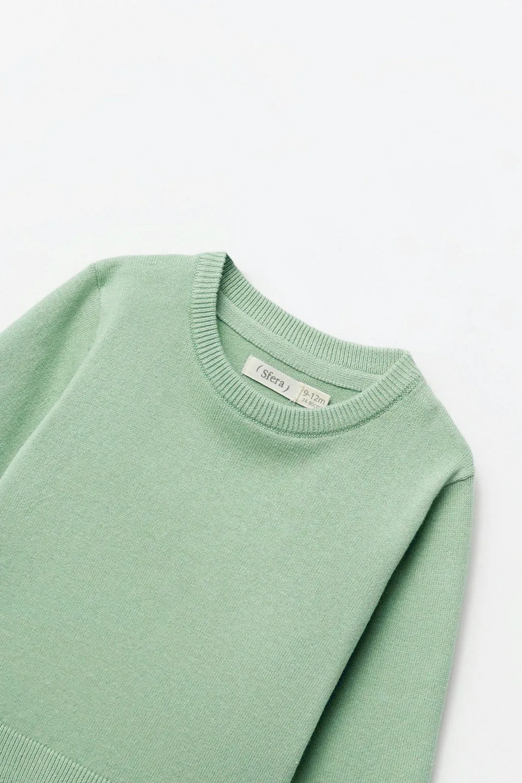 Plain basic sweater - Green