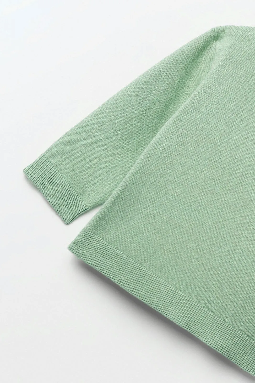 Plain basic sweater - Green