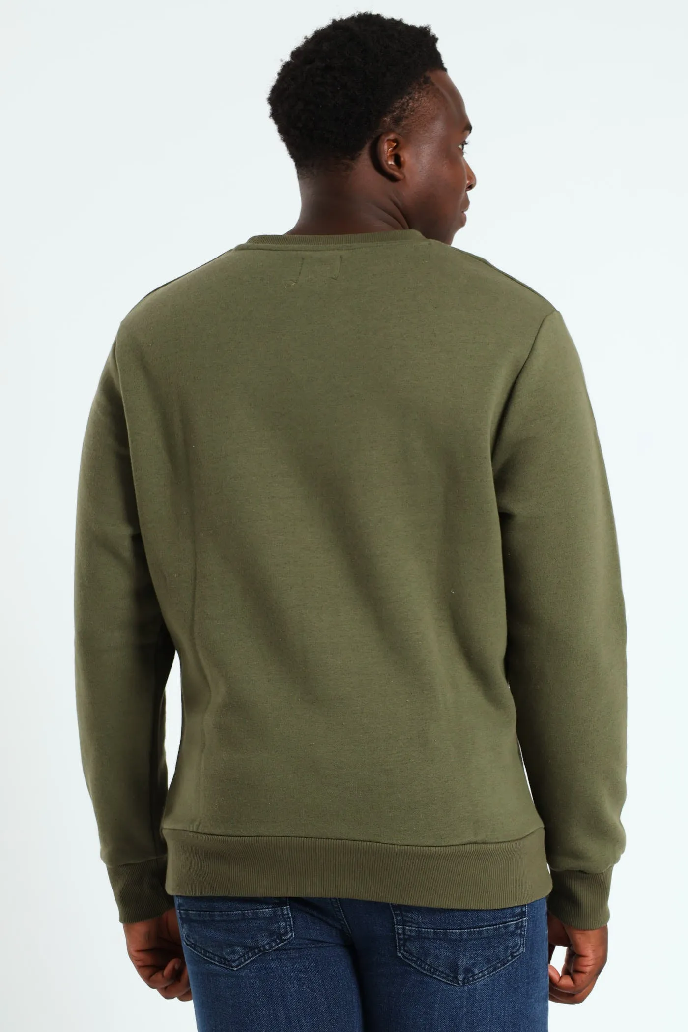 Plain Crew Fleece Top - Light Fatigue