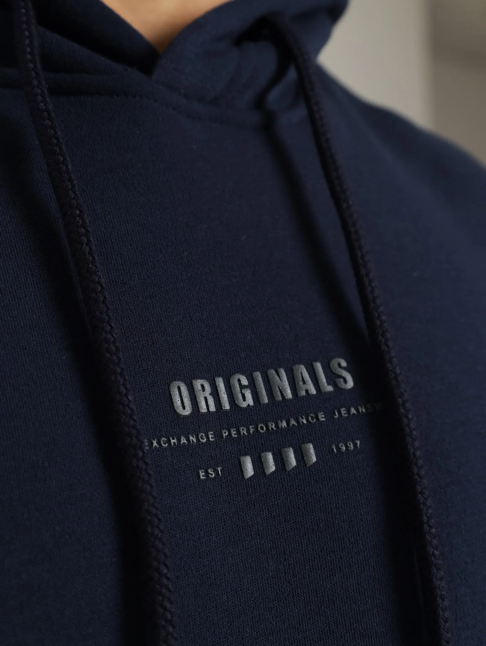 Plain Hoody - Navy
