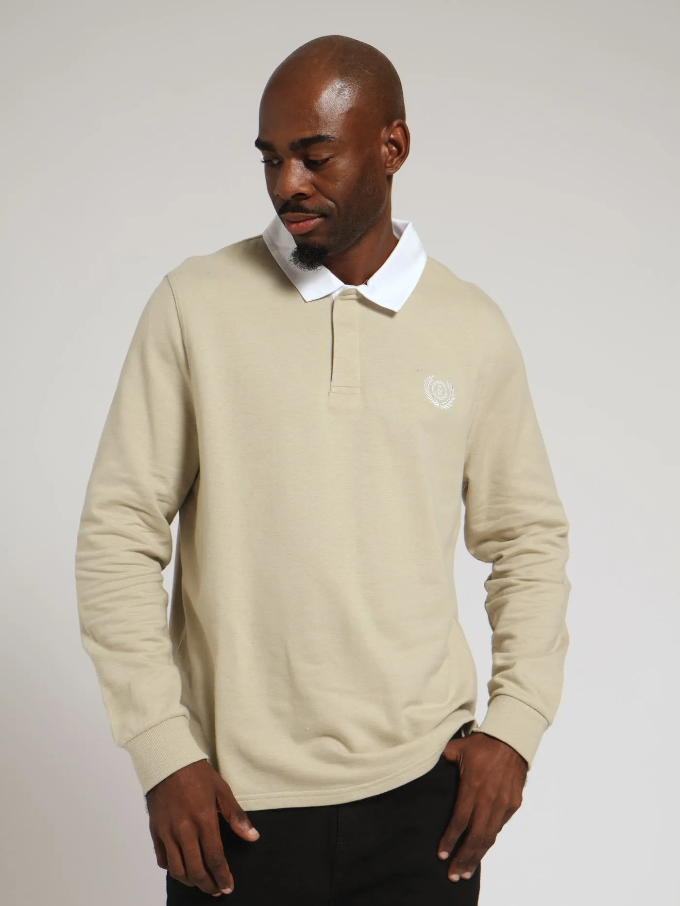 Plain Rugby Top - Stone