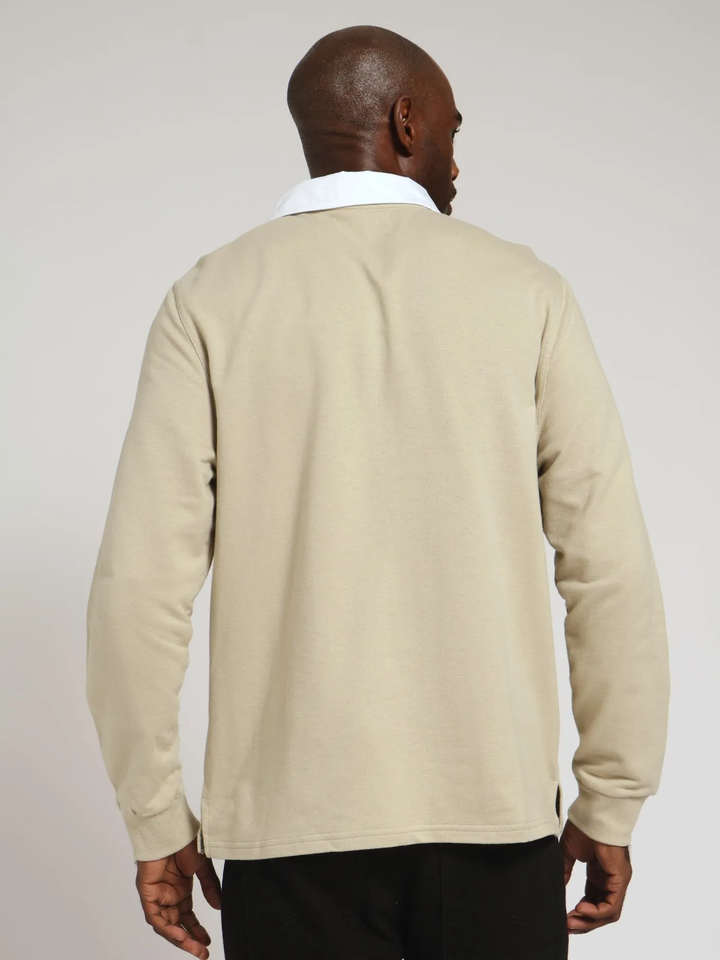 Plain Rugby Top - Stone