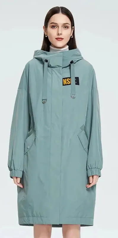Plus Size Spring Autumn Trench Coat