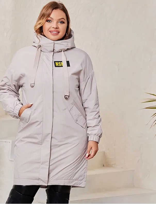 Plus Size Spring Autumn Trench Coat