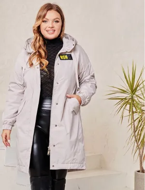 Plus Size Spring Autumn Trench Coat