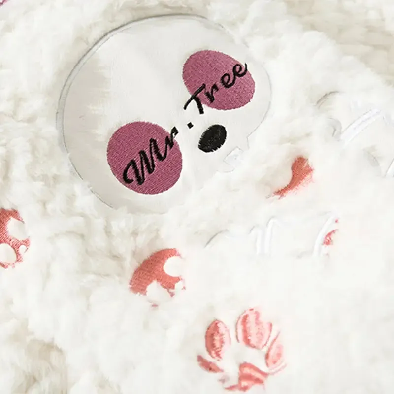 Plush Doll Print Oversized Hoodie for Y2K Style and Cozy Comfort