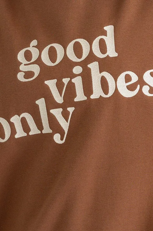Positive Vibes Oversized Sweatshirt