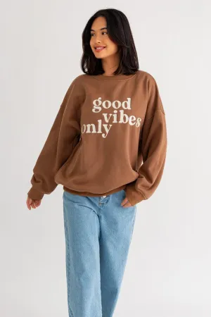 Positive Vibes Oversized Sweatshirt