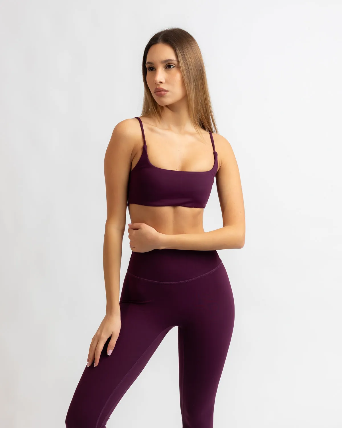 Power Criss Cross Bra - Grape