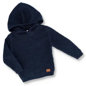 Pre-Boys Plain Hoody - Navy