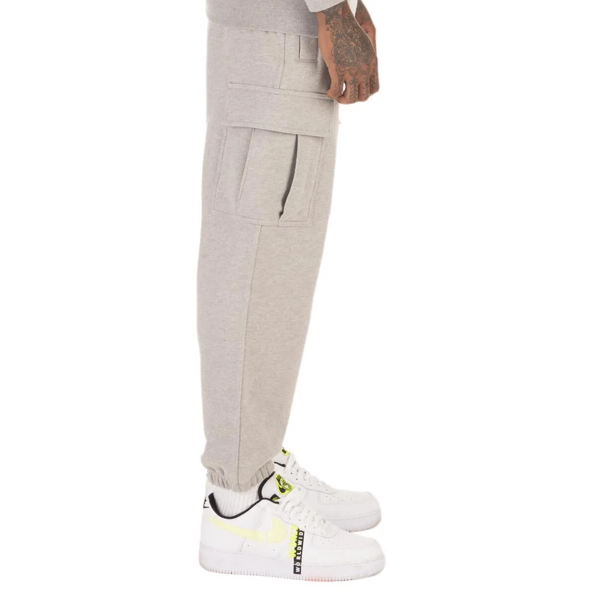 Pro Club Tapered Fleece Cargo Pant - Gray