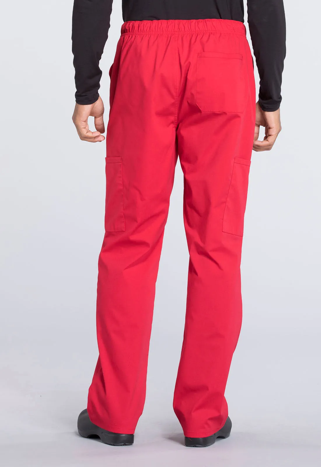 Professionals WW190 Men's Tapered Leg Fly Front Cargo Pants Red