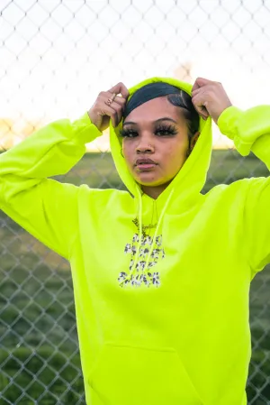 Purple Camo MMDS | Safety Yellow Hoodie