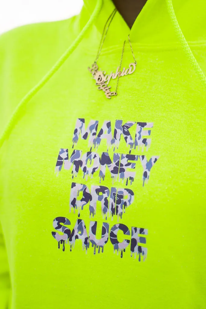 Purple Camo MMDS | Safety Yellow Hoodie