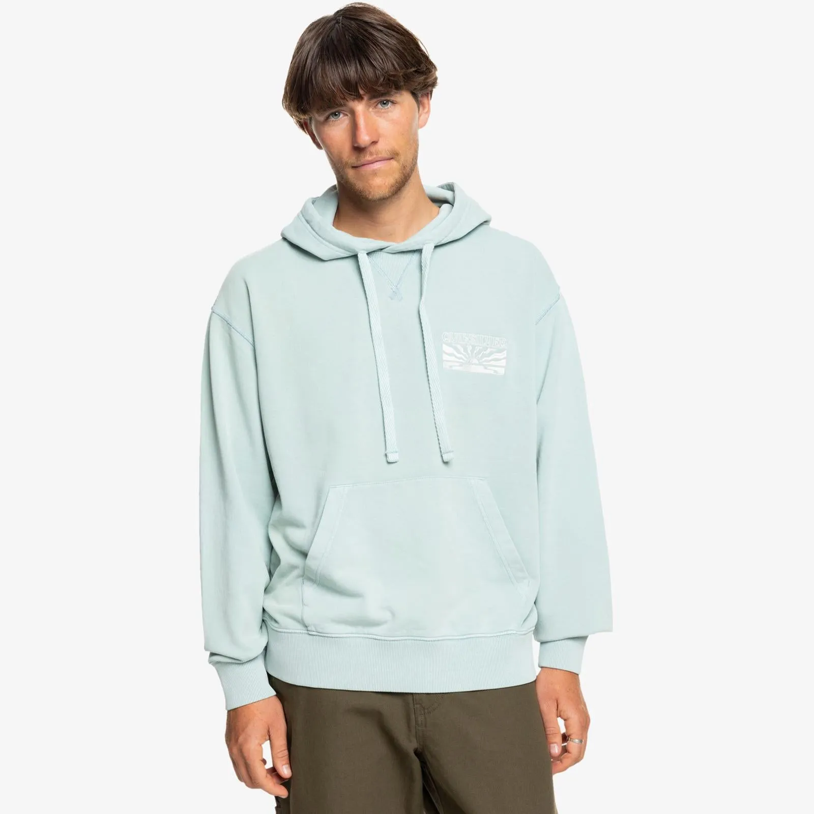 Quiksilver Mens Garment Dye Pullover Hoodie