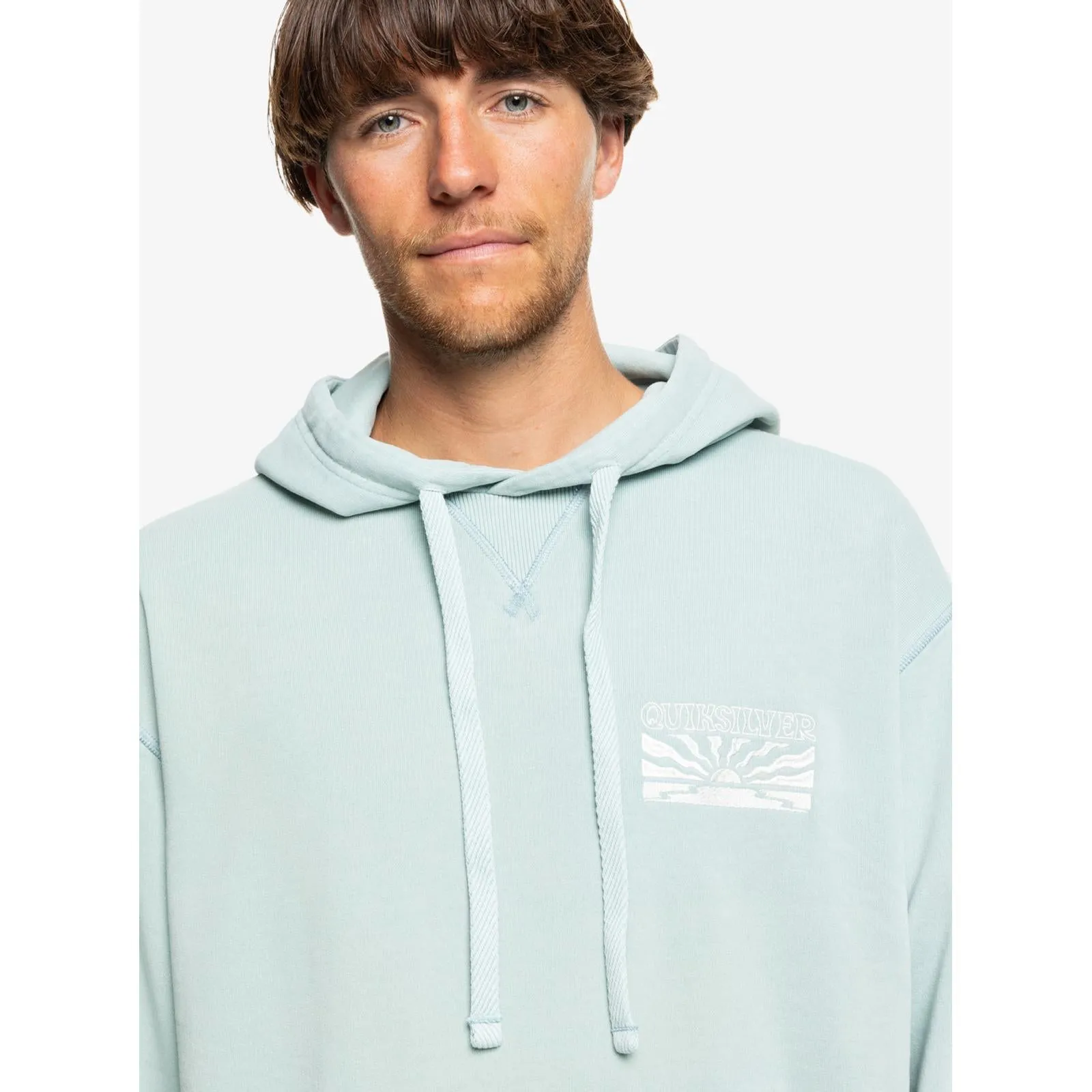 Quiksilver Mens Garment Dye Pullover Hoodie