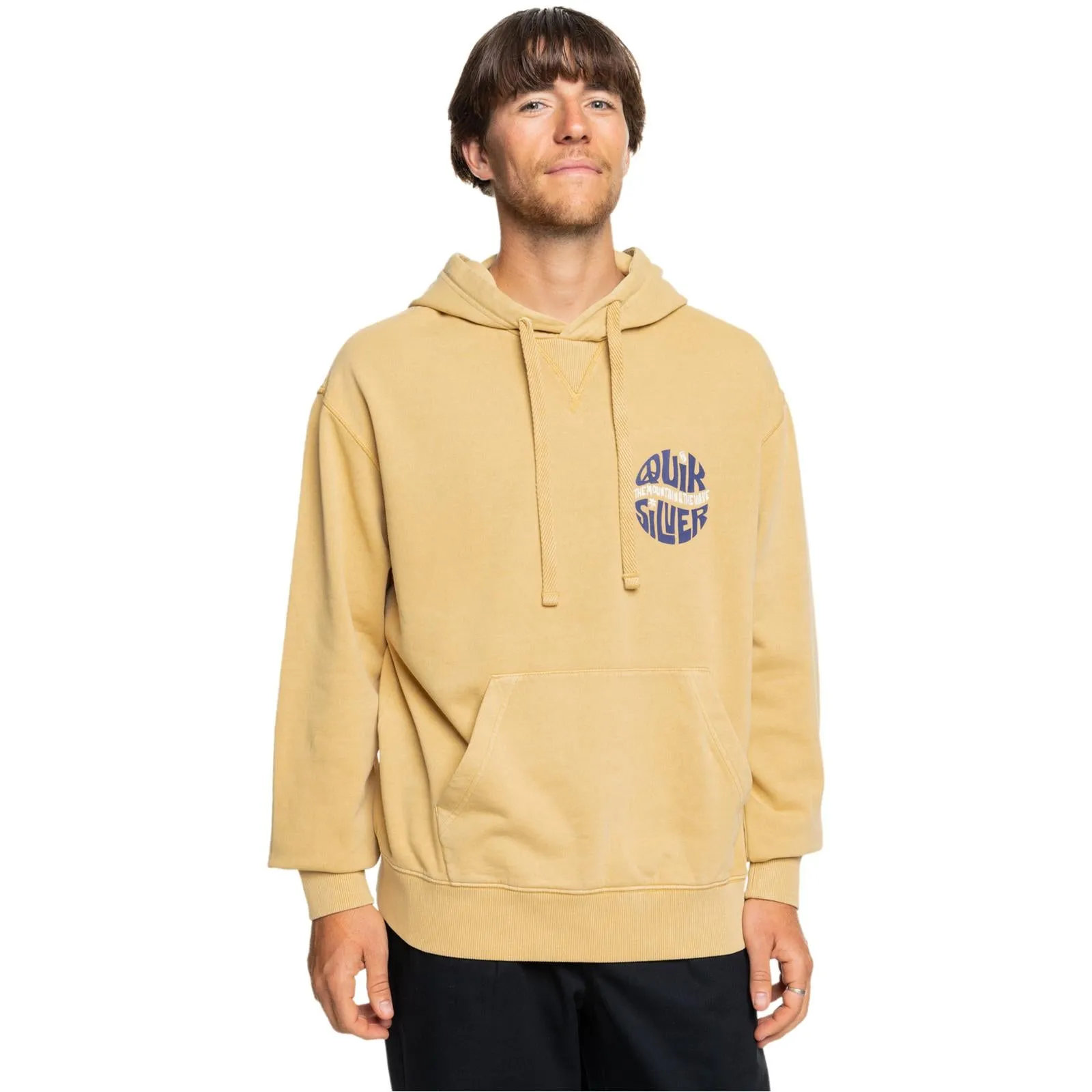 Quiksilver Mens Garment Dye Pullover Hoodie