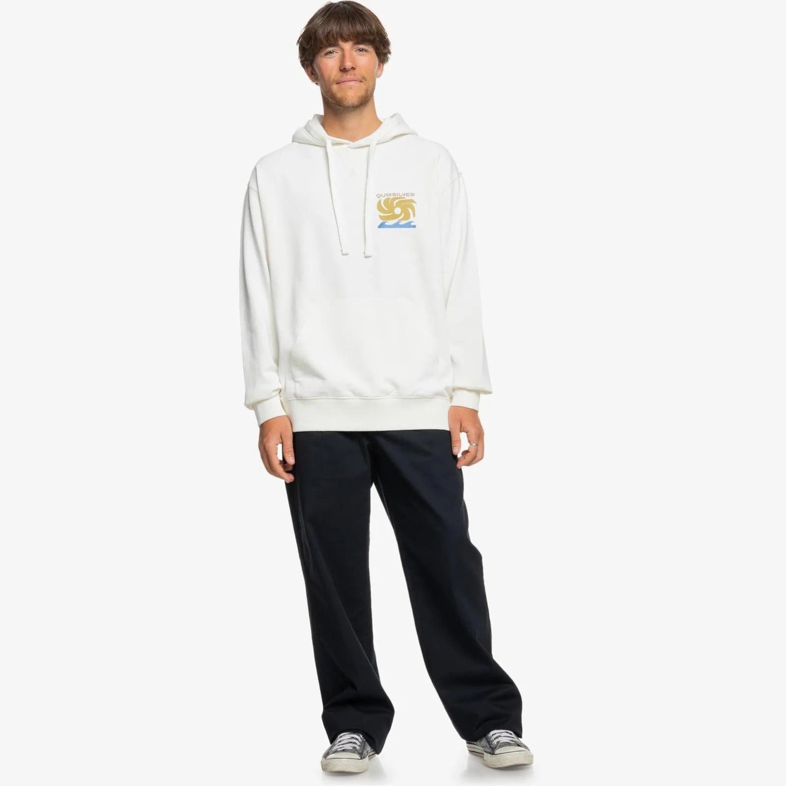 Quiksilver Mens Garment Dye Pullover Hoodie